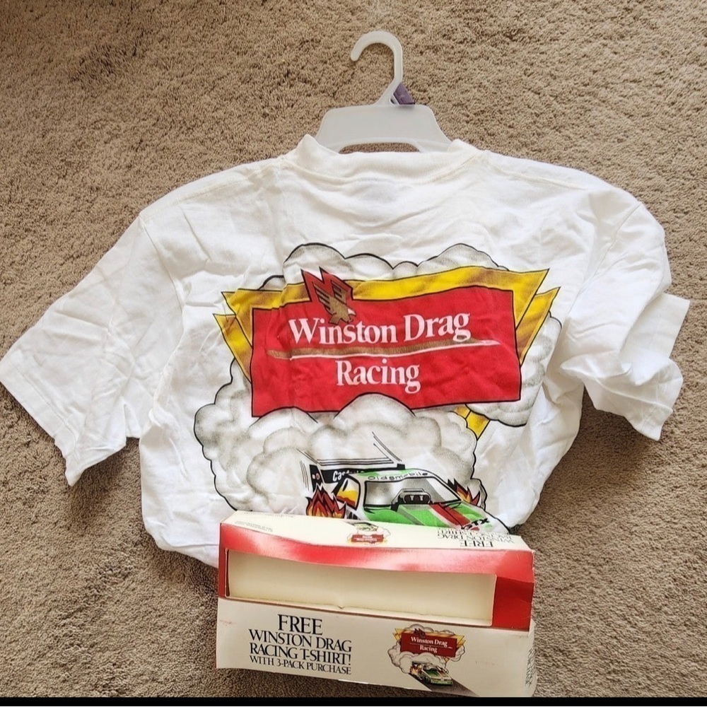 Vintage 90’s 1991 US Nationals Winston Drag Racing Double Sided Shirt Mens XL - Picture 7 of 7